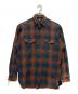 RRL（ダブルアールエル）の古着「オンブレチェックシャツ」｜オレンジ×ブルー