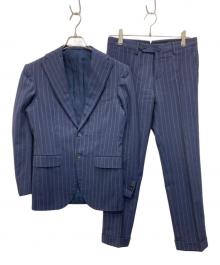 RING JACKET（リングジャケット）の古着「ウールストライプセットアップスーツ」｜ネイビー