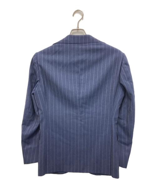 RING JACKET（リングジャケット）RING JACKET (リングジャケット) ウールストライプセットアップスーツ ネイビー サイズ:42の古着・服飾アイテム