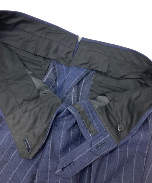 RING JACKET（リングジャケット）RING JACKET (リングジャケット) ウールストライプセットアップスーツ ネイビー サイズ:42の古着・服飾アイテム