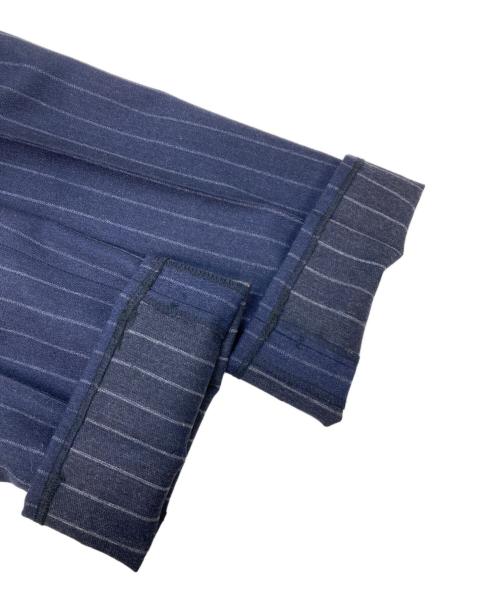 RING JACKET（リングジャケット）RING JACKET (リングジャケット) ウールストライプセットアップスーツ ネイビー サイズ:42の古着・服飾アイテム