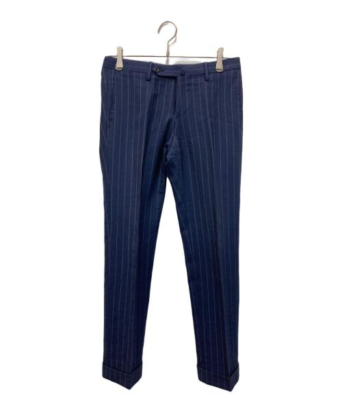 RING JACKET（リングジャケット）RING JACKET (リングジャケット) ウールストライプセットアップスーツ ネイビー サイズ:42の古着・服飾アイテム