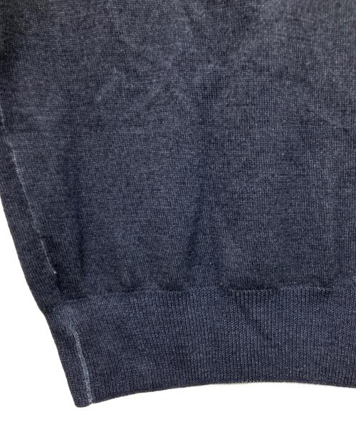Cruciani（クルチアーニ）Cruciani (クルチアーニ) 27ゲージ×9ゲージウールソリッドタートルネックニット ネイビー サイズ:44の古着・服飾アイテム
