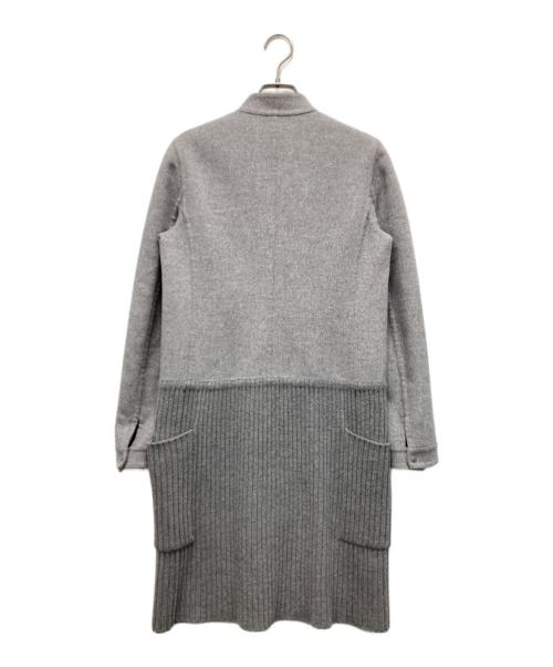 MaxMara（マックスマーラ）MaxMara (マックスマーラ) クチートアマーノ  ロング丈 ニット切替 グレー サイズ:38の古着・服飾アイテム