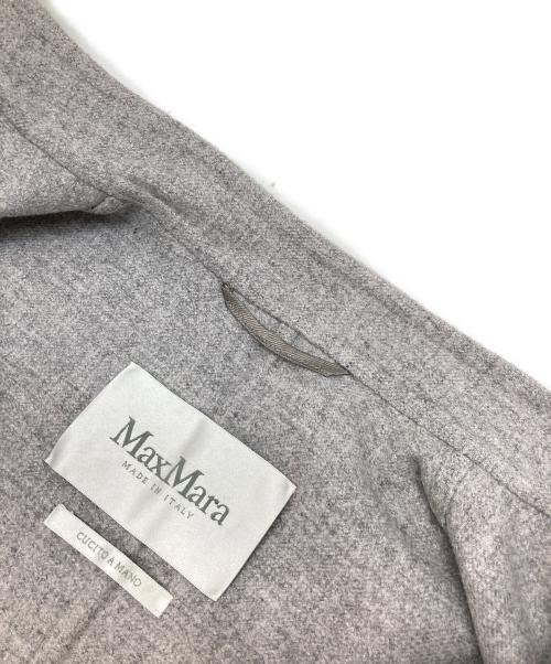 MaxMara（マックスマーラ）MaxMara (マックスマーラ) クチートアマーノ  ロング丈 ニット切替 グレー サイズ:38の古着・服飾アイテム