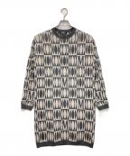 'S Max Maraエスマックスマーラ）の古着「総柄ウールカシミヤニットワンピース」｜グレー