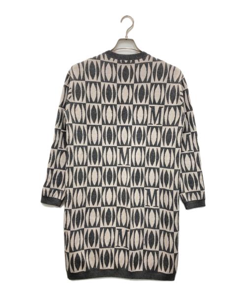 'S Max Mara（エスマックスマーラ）'S Max Mara (エスマックスマーラ) 総柄ウールカシミヤニットワンピース グレー サイズ:Sの古着・服飾アイテム