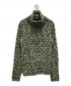 ISSEY MIYAKEイッセイミヤケ）の古着「ハーフジップニット」｜グリーン