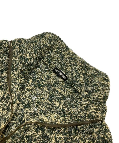 ISSEY MIYAKE（イッセイミヤケ）ISSEY MIYAKE (イッセイミヤケ) ハーフジップニット グリーン サイズ:2の古着・服飾アイテム
