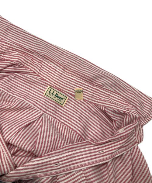 L.L.Bean（エルエルビーン）L.L.Bean (エルエルビーン) ストライプシャツ レッド サイズ:不明の古着・服飾アイテム