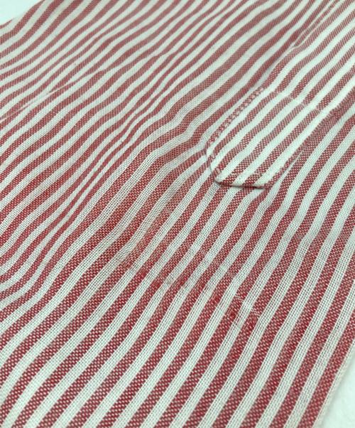 L.L.Bean（エルエルビーン）L.L.Bean (エルエルビーン) ストライプシャツ レッド サイズ:不明の古着・服飾アイテム