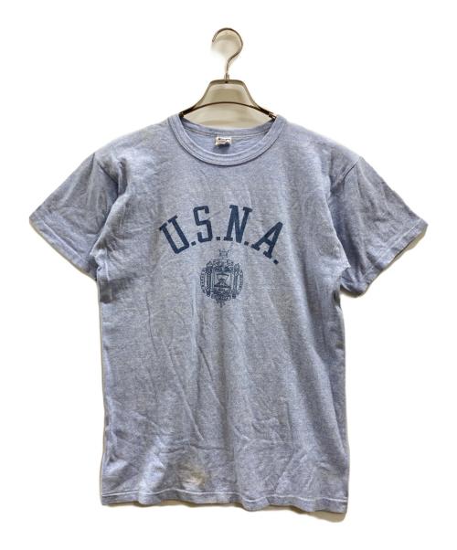 Champion（チャンピオン）Champion (チャンピオン) プリントTシャツ ブルー サイズ:Lの古着・服飾アイテム