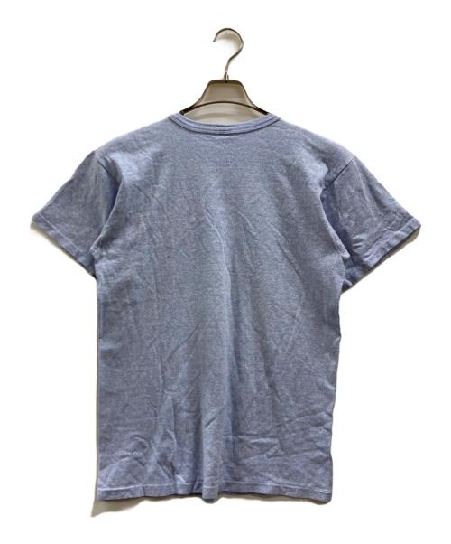 Champion（チャンピオン）Champion (チャンピオン) プリントTシャツ ブルー サイズ:Lの古着・服飾アイテム