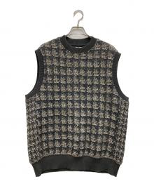 Coohem（コーヘン）の古着「TWEED KNIT VEST」｜グレー