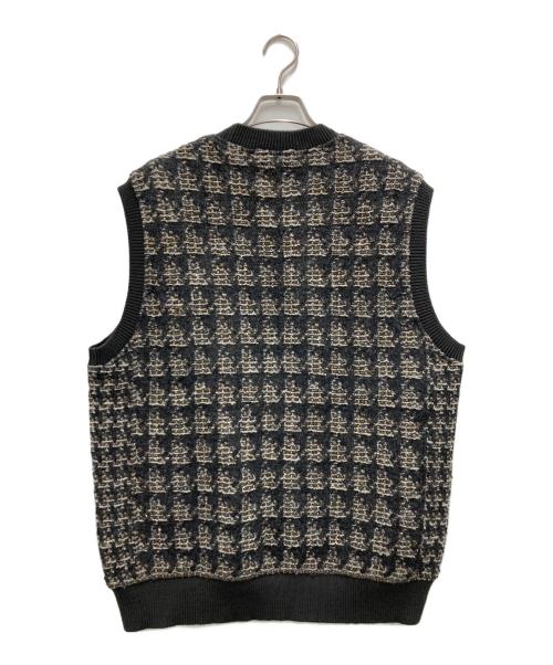 Coohem（コーヘン）Coohem (コーヘン) TWEED KNIT VEST グレー サイズ:XLの古着・服飾アイテム