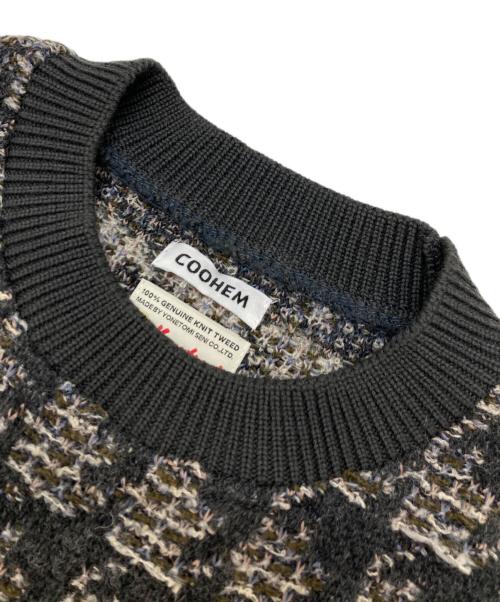 Coohem（コーヘン）Coohem (コーヘン) TWEED KNIT VEST グレー サイズ:XLの古着・服飾アイテム