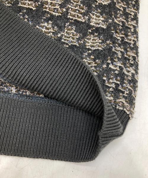 Coohem（コーヘン）Coohem (コーヘン) TWEED KNIT VEST グレー サイズ:XLの古着・服飾アイテム