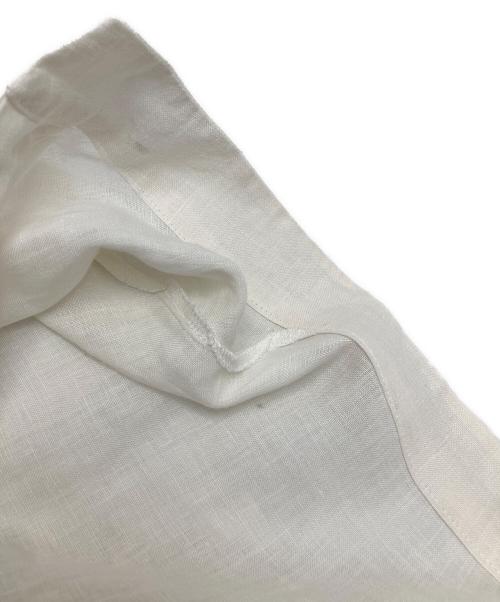 journal standard L'essage（ジャーナルスタンダード レサージュ）journal standard L'essage (ジャーナルスタンダード レサージュ) 60リネン スタンドカラーワンピース ホワイト サイズ:不明（実寸参照）の古着・服飾アイテム