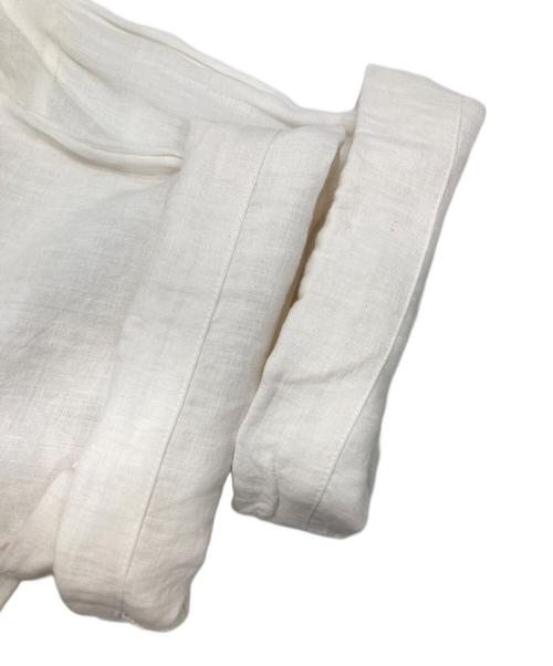 journal standard L'essage（ジャーナルスタンダード レサージュ）journal standard L'essage (ジャーナルスタンダード レサージュ) 60リネン スタンドカラーワンピース ホワイト サイズ:不明（実寸参照）の古着・服飾アイテム