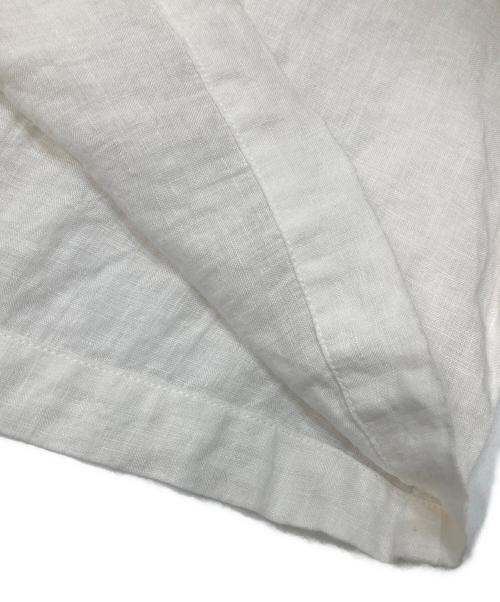 journal standard L'essage（ジャーナルスタンダード レサージュ）journal standard L'essage (ジャーナルスタンダード レサージュ) 60リネン スタンドカラーワンピース ホワイト サイズ:不明（実寸参照）の古着・服飾アイテム