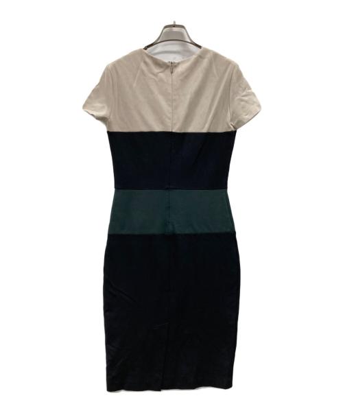 MaxMara（マックスマーラ）MaxMara (マックスマーラ) 着痩せタンクワンピース ブラック×ベージュ サイズ:38の古着・服飾アイテム