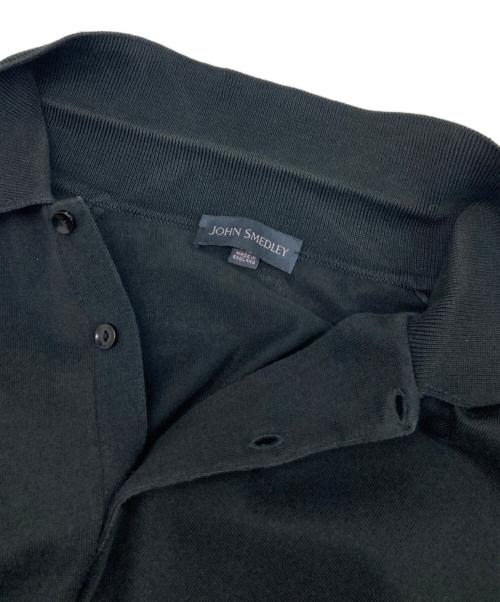 JOHN SMEDLEY（ジョンスメドレー）JOHN SMEDLEY (ジョンスメドレー) ニットポロシャツ ブラック サイズ:XSの古着・服飾アイテム