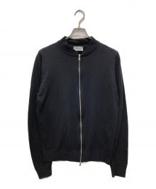 JOHN SMEDLEY（ジョンスメドレー）の古着「ウールドライバーズニット」｜ブラック