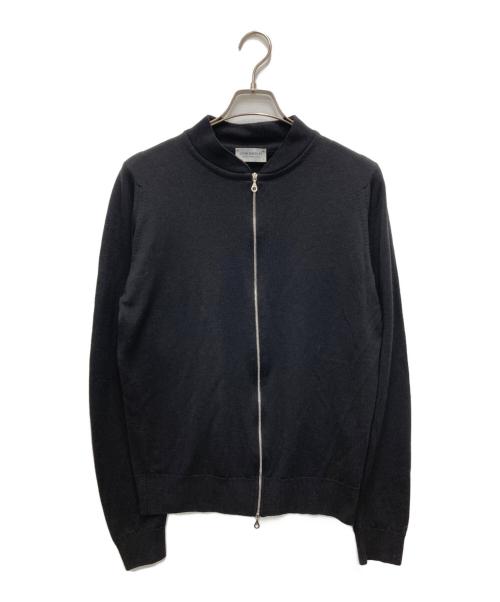 JOHN SMEDLEY（ジョンスメドレー）JOHN SMEDLEY (ジョンスメドレー) ウールドライバーズニット ブラック サイズ:Lの古着・服飾アイテム