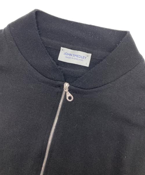 JOHN SMEDLEY（ジョンスメドレー）JOHN SMEDLEY (ジョンスメドレー) ウールドライバーズニット ブラック サイズ:Lの古着・服飾アイテム