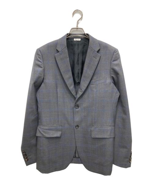 COMME des GARCONS HOMME DEUX（コムデギャルソン オム ドゥ）COMME des GARCONS HOMME DEUX (コムデギャルソン オム ドゥ) チェックテーラードジャケット グレー サイズ:Sの古着・服飾アイテム