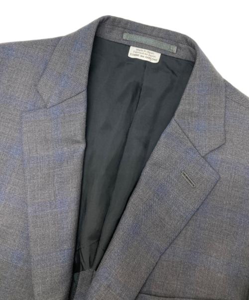 COMME des GARCONS HOMME DEUX（コムデギャルソン オム ドゥ）COMME des GARCONS HOMME DEUX (コムデギャルソン オム ドゥ) チェックテーラードジャケット グレー サイズ:Sの古着・服飾アイテム