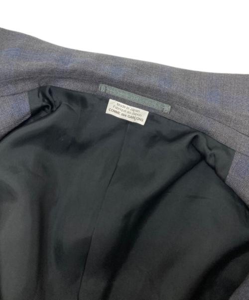 COMME des GARCONS HOMME DEUX（コムデギャルソン オム ドゥ）COMME des GARCONS HOMME DEUX (コムデギャルソン オム ドゥ) チェックテーラードジャケット グレー サイズ:Sの古着・服飾アイテム