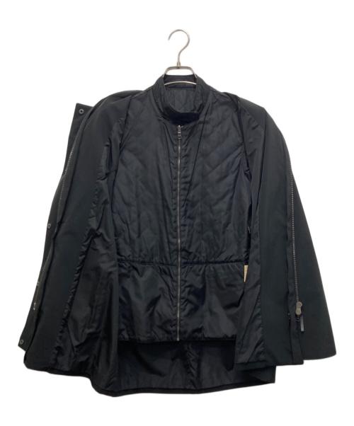 PRADA（プラダ）PRADA (プラダ) 2WAYスタンドカラーライナー付ナイロンジャケット ブラック サイズ:42の古着・服飾アイテム