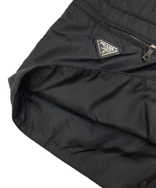 PRADA（プラダ）PRADA (プラダ) 2WAYスタンドカラーライナー付ナイロンジャケット ブラック サイズ:42の古着・服飾アイテム