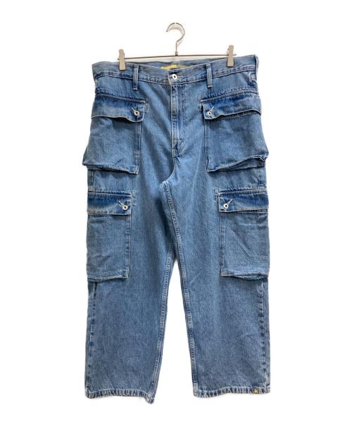 LEVIS SILVERTAB（リーバイス）LEVIS SILVERTAB (リーバイス) ルーズ クロップド カーゴ デニム インディゴ サイズ:W36の古着・服飾アイテム