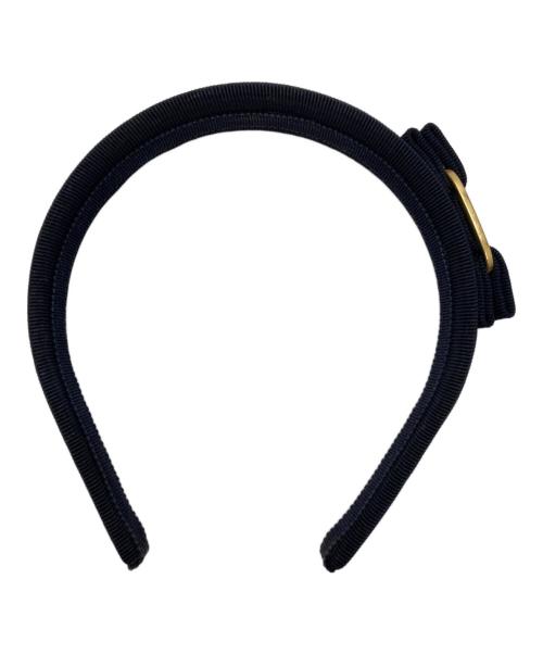 Salvatore Ferragamo（サルヴァトーレ フェラガモ）Salvatore Ferragamo (サルヴァトーレ フェラガモ) ヴァラリボンカチューシャ ブラックの古着・服飾アイテム