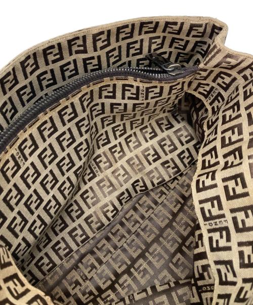 FENDI（フェンディ）FENDI (フェンディ) ズッカ柄キャンパスハンドバッグ ベージュの古着・服飾アイテム