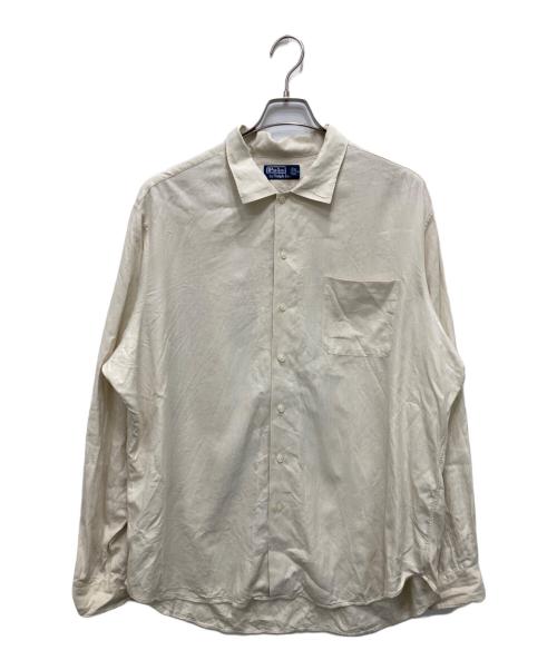 POLO RALPH LAUREN（ポロ・ラルフローレン）POLO RALPH LAUREN (ポロ・ラルフローレン) シルクコットンリネンシャツ ベージュ サイズ:XLの古着・服飾アイテム