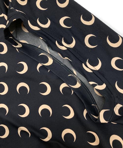 marine serre man（マリーンセル）marine serre man (マリーンセル) ムーンプリントセカンドスキンカットソー ブラック サイズ:Lの古着・服飾アイテム