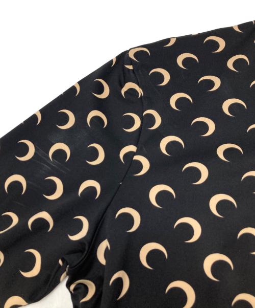 marine serre man（マリーンセル）marine serre man (マリーンセル) ムーンプリントセカンドスキンカットソー ブラック サイズ:Lの古着・服飾アイテム