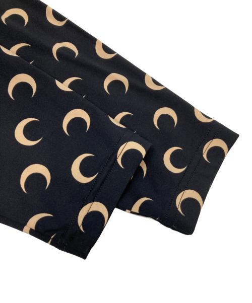 marine serre man（マリーンセル）marine serre man (マリーンセル) ムーンプリントセカンドスキンカットソー ブラック サイズ:Lの古着・服飾アイテム