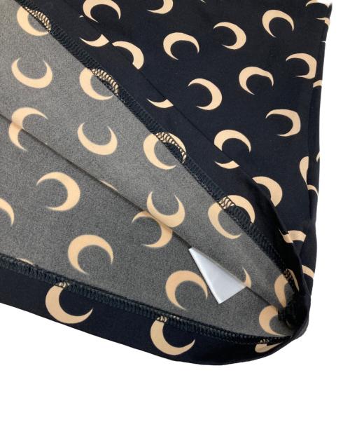 marine serre man（マリーンセル）marine serre man (マリーンセル) ムーンプリントセカンドスキンカットソー ブラック サイズ:Lの古着・服飾アイテム