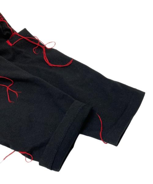 THUG CLUB（サグ クラブ）THUG CLUB (サグ クラブ) フリンジトライバル パターン ロングスリーブ Tシャツ ブラック サイズ:3の古着・服飾アイテム