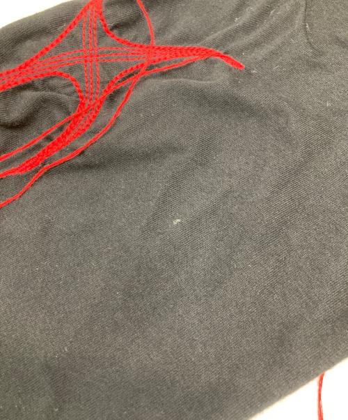 THUG CLUB（サグ クラブ）THUG CLUB (サグ クラブ) フリンジトライバル パターン ロングスリーブ Tシャツ ブラック サイズ:3の古着・服飾アイテム