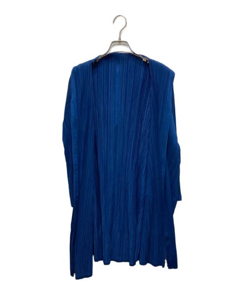 PLEATS PLEASE（プリーツプリーズ）PLEATS PLEASE (プリーツプリーズ) 水滴ダブルジップパーカー ブルー サイズ:3の古着・服飾アイテム