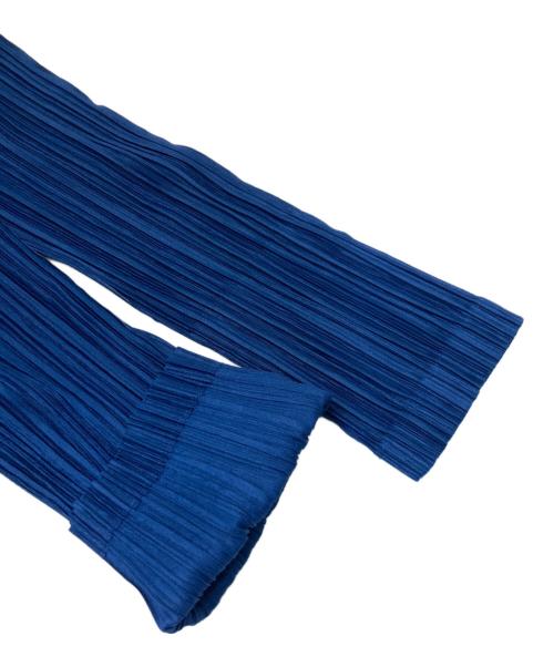 PLEATS PLEASE（プリーツプリーズ）PLEATS PLEASE (プリーツプリーズ) 水滴ダブルジップパーカー ブルー サイズ:3の古着・服飾アイテム