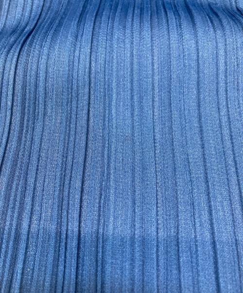 PLEATS PLEASE（プリーツプリーズ）PLEATS PLEASE (プリーツプリーズ) 水滴ダブルジップパーカー ブルー サイズ:3の古着・服飾アイテム