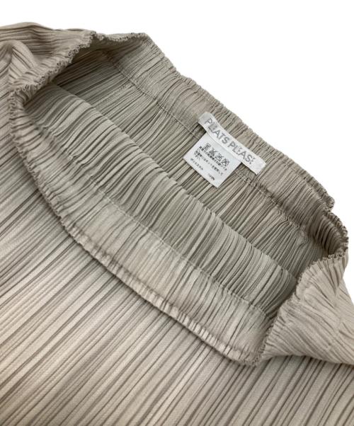 PLEATS PLEASE（プリーツプリーズ）PLEATS PLEASE (プリーツプリーズ) ボタンスリットロングスカート ベージュ サイズ:3の古着・服飾アイテム