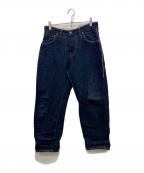 mina perhonenミナ ペルホネン）の古着「alwaysボタンフライデニムパンツ」｜インディゴ