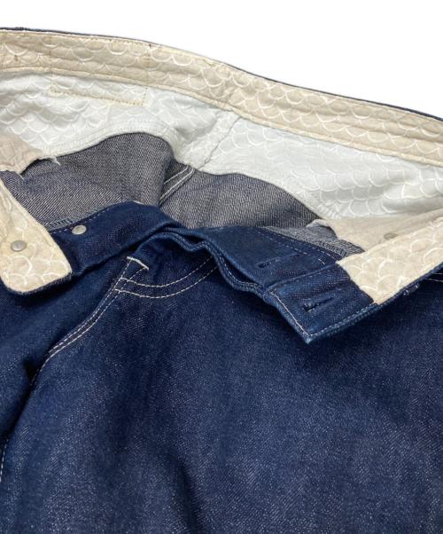 mina perhonen（ミナ ペルホネン）mina perhonen (ミナ ペルホネン) alwaysボタンフライデニムパンツ インディゴ サイズ:38の古着・服飾アイテム